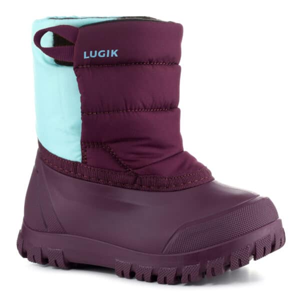 Schneestiefel Warm Baby violett/türkis