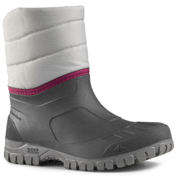 Schneestiefel Winterwandern - SH100 warm - halbhoch wasserdicht Damen grau