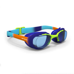 Schwimmbrille XBase Dye Grösse S klar blau/orange