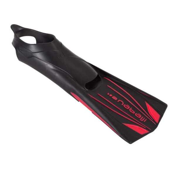 Schwimmflossen lang Topfins 900 steif schwarz/rot