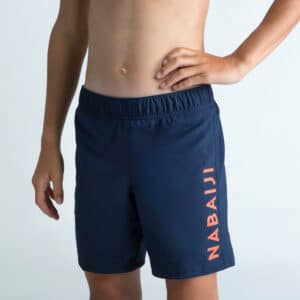 Schwimmshorts 100 Basic Jungen marineblau