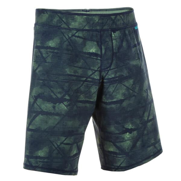 Schwimmshorts Badehose lang 100 Tex Herren grün