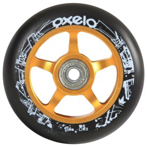 Scooter-Rolle Freestyle Alu-Core PU 100 mm gold/schwarz