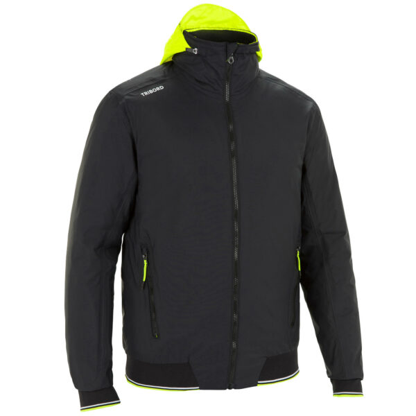 Segeljacke Blouson Sailing 100 wasserdicht winddicht Herren schwarz