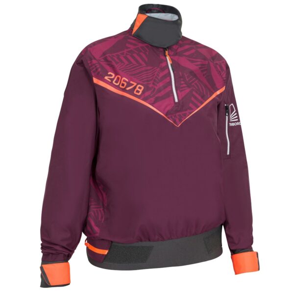 Segeljacke Dinghy 500 winddicht Damen violett