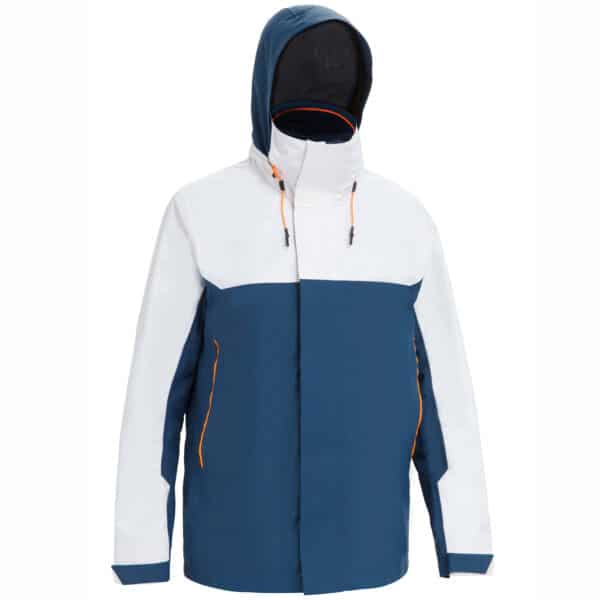 Segeljacke Wasserdicht Winddicht Sailing 300 Herren blau/weiss