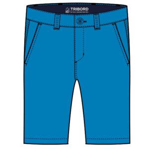 Segelshorts Bermuda Sailing 100 Kinder Jungen neonblau