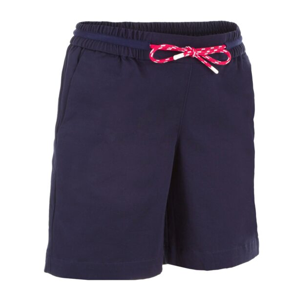 Segelshorts Sailing 100 Kinder Mädchen blau