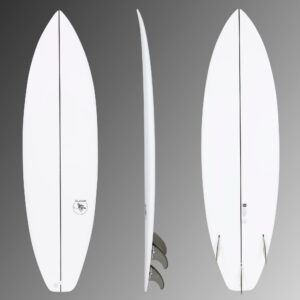 Shortboard Surf 900 6'3" 35 L mit 3 FC2-Finnen