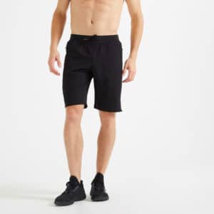 Shorts 500 Fitness atmungsaktiv RV-Taschen Herren schwarz