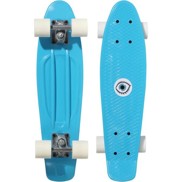 Skateboard Mini Play 500 Kunststoff Kinder blau