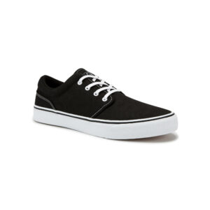 Skaterschuhe Vulca 100 Sneaker Erwachsene schwarz/weiss