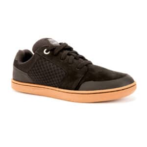 Skateschuh Sneaker Crush 500 Kinder schwarz mit Gummisohle