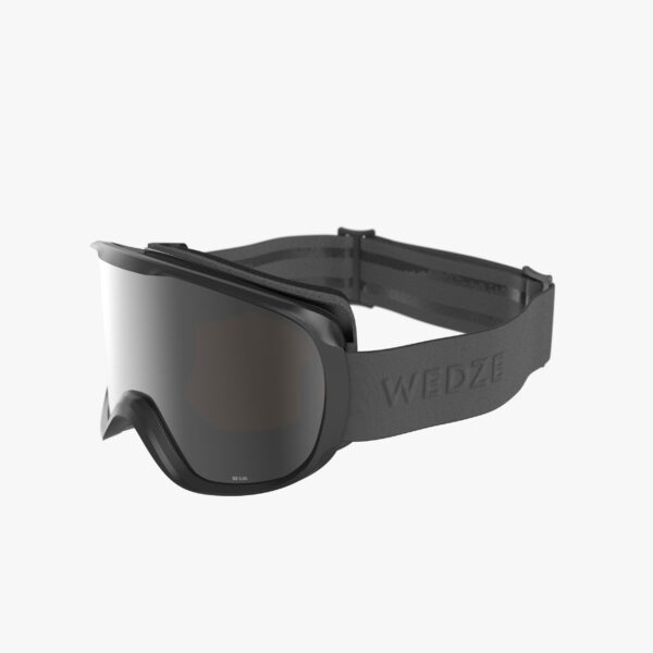 Skibrille Snowboardbrille G 500 Erwachsene/Kinder Schönwetter schwarz