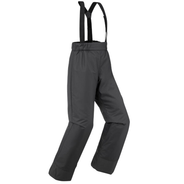 Skihose warm wasserdicht 100 Kinder dunkelgrau