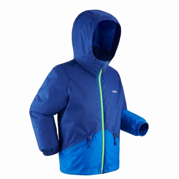 Skijacke 100 warm wasserdicht Kinder blau