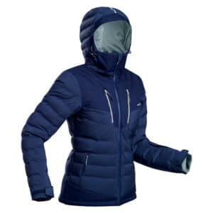 Skijacke Daunenjacke Piste Warm 900 Damen marineblau