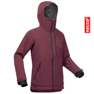 Skijacke Freeride FR500 Herren Padding bordeaux