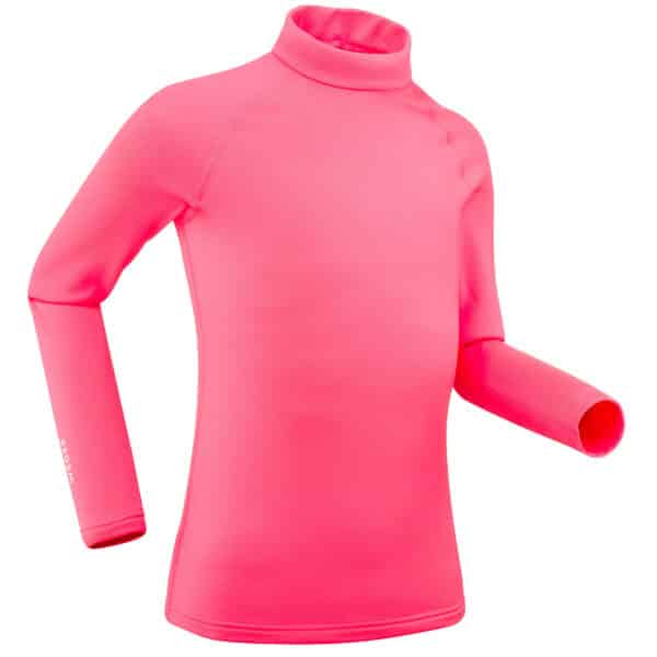 Skiunterwäsche Funktionsshirt 500 Kinder rosa