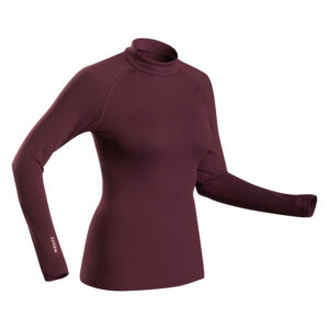 Skiunterwäsche Funktionsshirt BL 500 Damen bordeaux