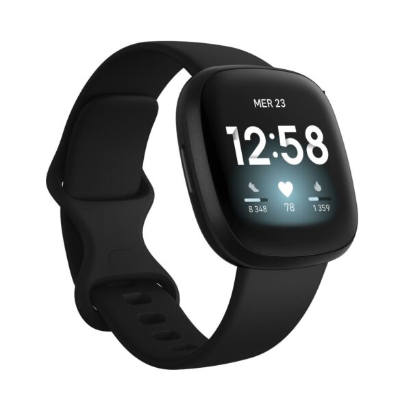 Smartwatch Fitbit Versa 3 mit GPS schwarz