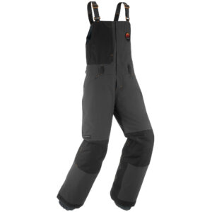 Snowboardhose Latzhose Kinder Bib 500 Jungen grau