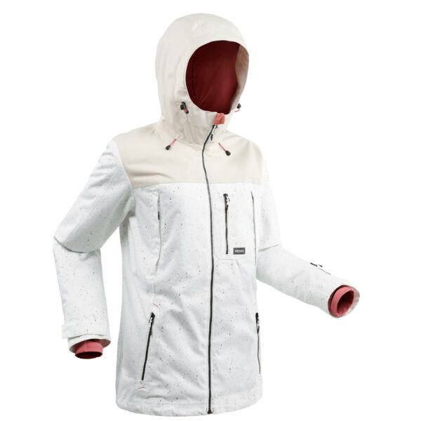 Snowboardjacke Skijacke SNB 500 Damen weiss