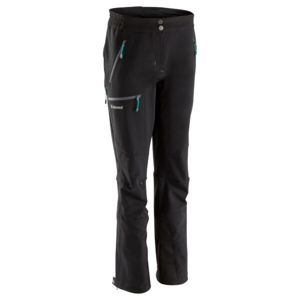 Softshellhose Bergsteigen Alpinism Damen schwarz