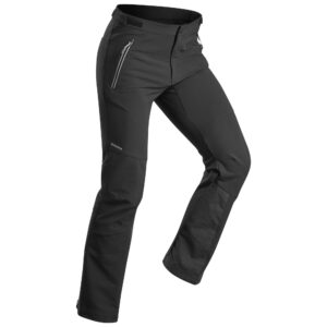 Softshellhose Winterwandern SH900 Warm Wasserdicht Herren schwarz