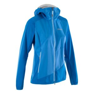 Softshelljacke Bergsteigen Alpinism Light Damen blau