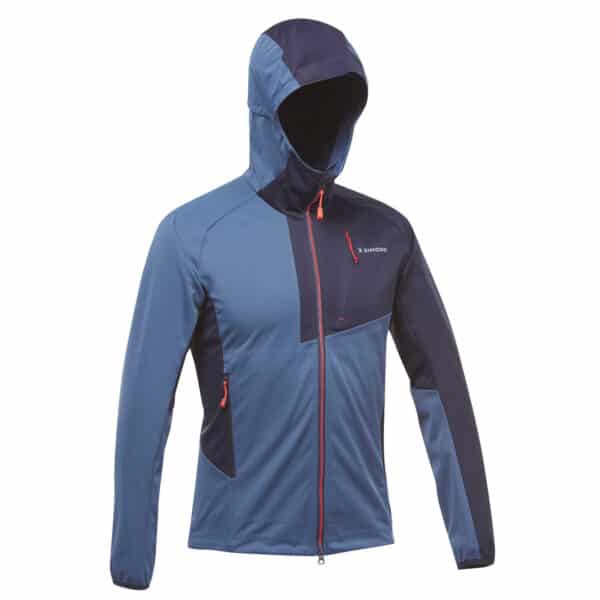 Softshelljacke Bergsteigen Alpinism Light Herren graublau