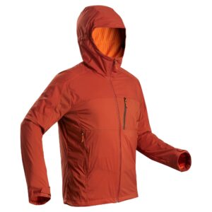 Softshelljacke Bergtrekking MT900 Windwarm winddicht Herren orange