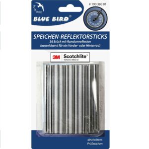 Speichenreflektoren Speichenstäbe 3M Scotchlite 36 Stück silber