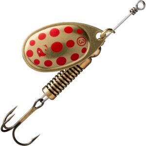 Spinner Weta + #3 gold/rote Punkte Raubfischangeln