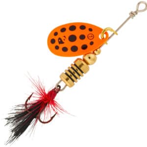 Spinner Weta F #1 orange/schwarze Punkte