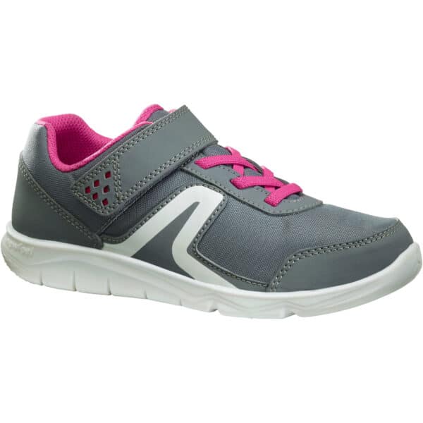 Sportschuhe Walking PW 100 Kinder grau/rosa