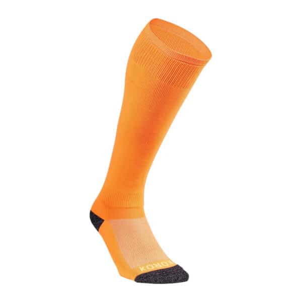 Stutzen Feldhockey FH500 Kinder/Damen/Herren neonorange