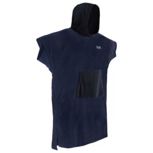 Surf-Poncho Damen/Herren 900 dunkelblau/schwarz