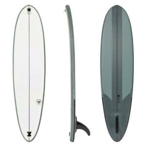 Surfboard 500 Compact 7'6" aufblasbar ohne Pumpe und Leash