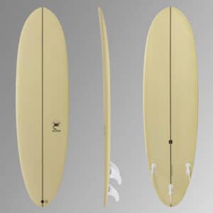 Surfboard 500 Hybrid 6'4" mit drei Finnen
