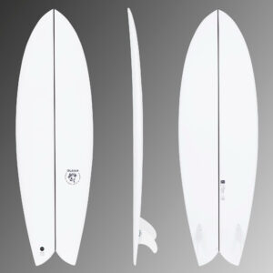 Surfboard 900 Fish 5'8" 35 L inkl. 2 Twin-Finnen