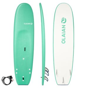 Surfboard Schaumstoff 100 7'5" inkl. Leash und 3 Finnen