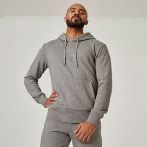 Sweatshirt Kapuze überwiegend Baumwolle Essentials Collection 500 grau