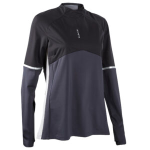 Sweatshirt Trainingsshirt Fussball T500 Damen schwarz