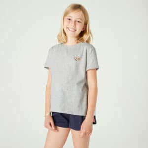T-Shirt Baumwolle Kinder grau