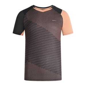 T-Shirt Herren Badminton 560 schwarz/orange
