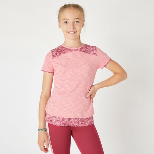 T-Shirt doppelt Kinder rosa