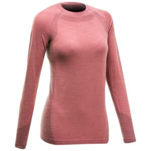 T-Shirt langarm Seamless Wolle Bergsteigen Damen