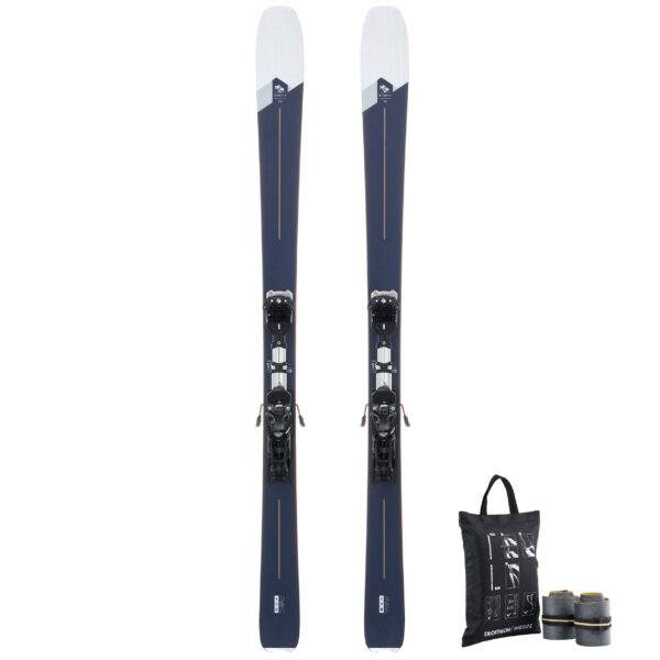 TOURENSKISET FREERIDE TOURING SKI FR 100 ROOKIE 90 mit Bindung