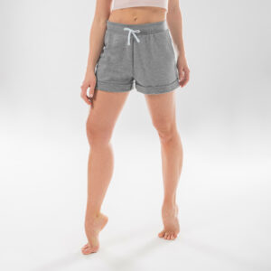 Tanzshorts Modern Dance hoher Taillenbund Damen grau